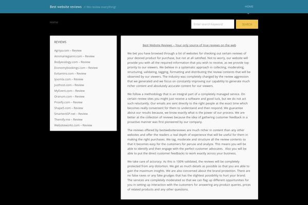 best-website-reviews.com site used Wordpost