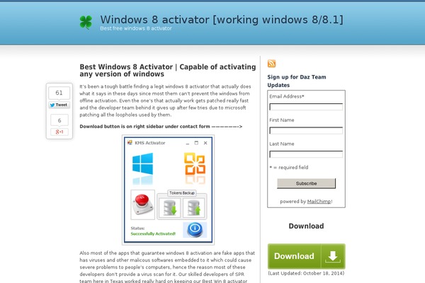 Clover theme site design template sample