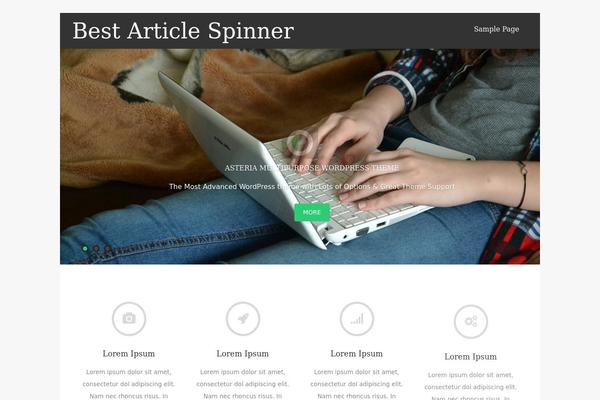 Asteria Lite theme site design template sample