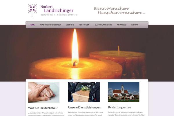 Blessing theme site design template sample