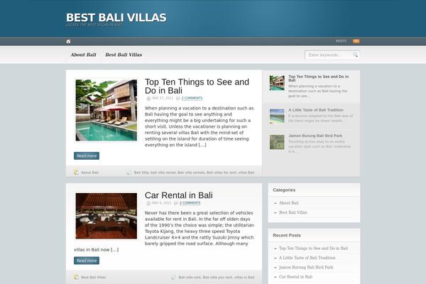 Headlines theme site design template sample