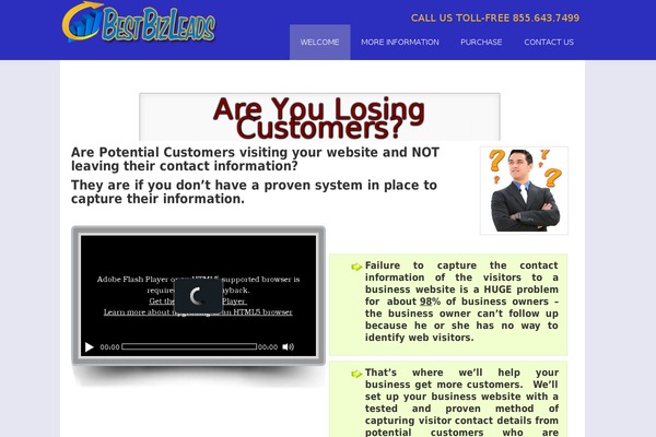 bestbizleads.com site used Eloize-responsivev2.2