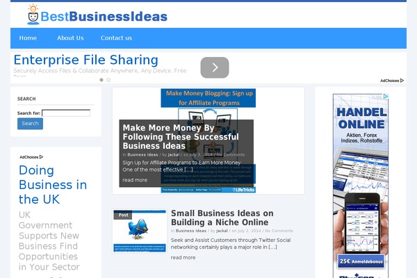 bestbusinessideas.biz site used News Flash