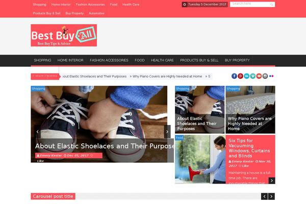 SaladMag theme site design template sample
