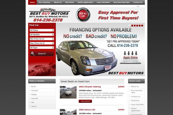 Automobile theme site design template sample