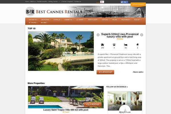Estate theme site design template sample