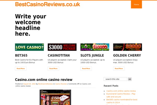 discover theme site design template sample