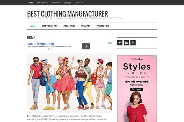 Fashionistas theme site design template sample