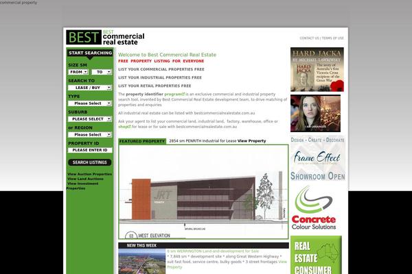 bestcommercialrealestate.com.au site used Vitaminseo