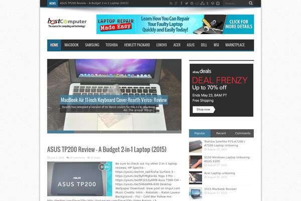 TechNews theme site design template sample
