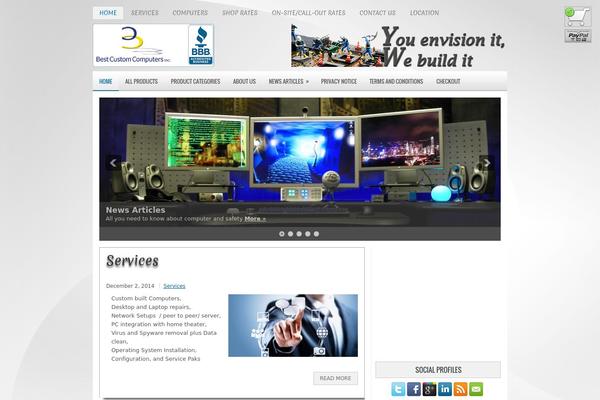 Techstorm theme site design template sample