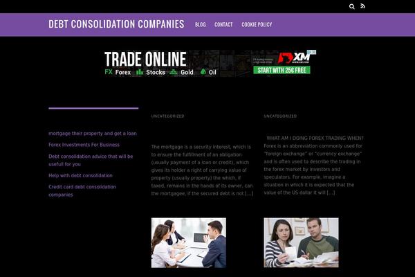 Magazine theme site design template sample