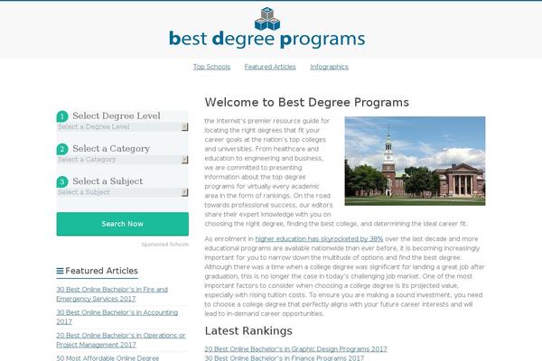 Schools theme site design template sample