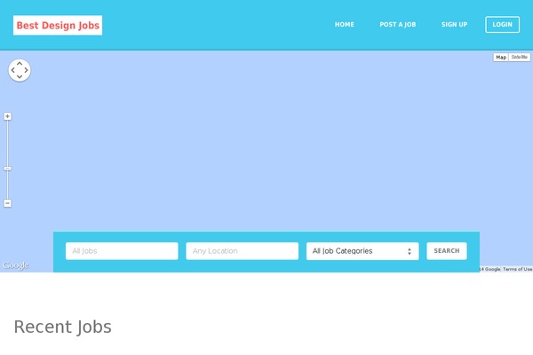 Jobify theme site design template sample