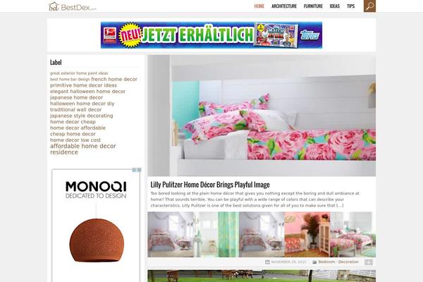 Vogue theme site design template sample