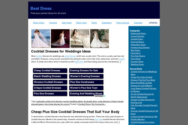 Slick theme site design template sample