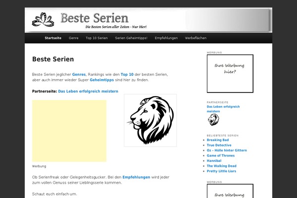 Merlin theme site design template sample