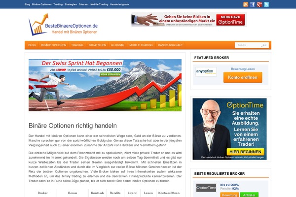 bestebinaereoptionen.de site used Forextheme