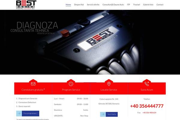 Auto Repair theme site design template sample
