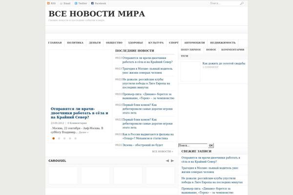 besternews.ru site used Weekly