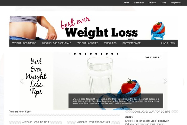 Site using Body Mass Widget plugin