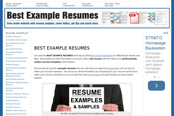 Thesis 1.8 theme site design template sample