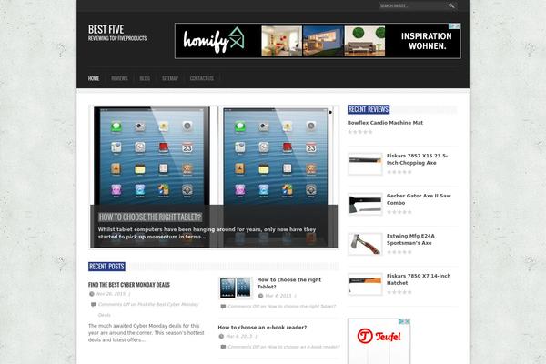bestfive.org site used Crumble Magazine