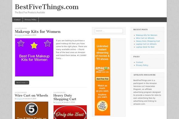 Magazine Basic theme site design template sample