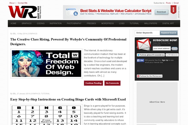 Magazine Pro theme site design template sample