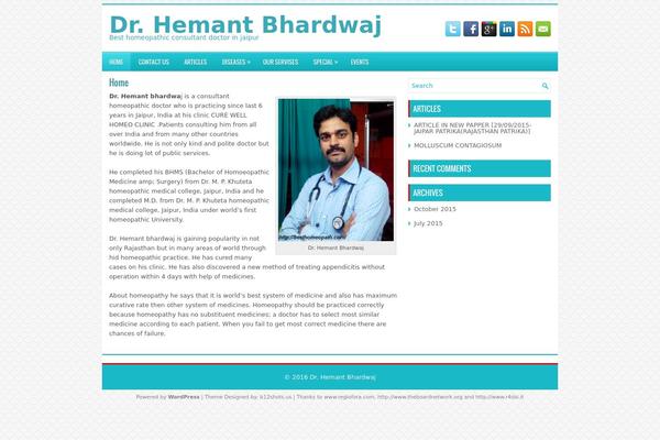 Medical theme site design template sample