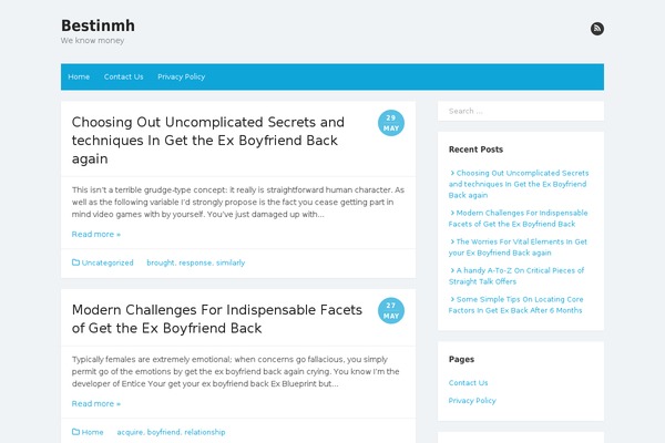 The Box theme site design template sample