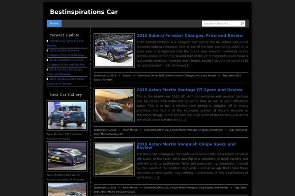 CarZine theme site design template sample