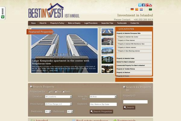 RealEstate theme site design template sample