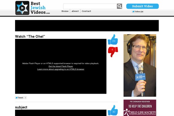 bestjewishvideos.com site used Jewish