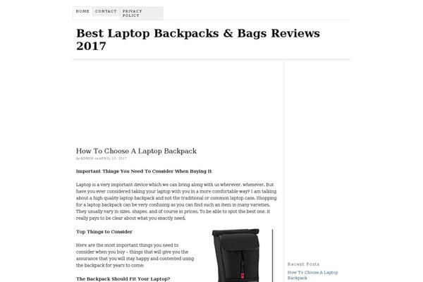 Thesis 1.8 theme site design template sample