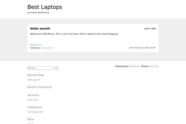 bestlaptops.biz site used Eco Gray