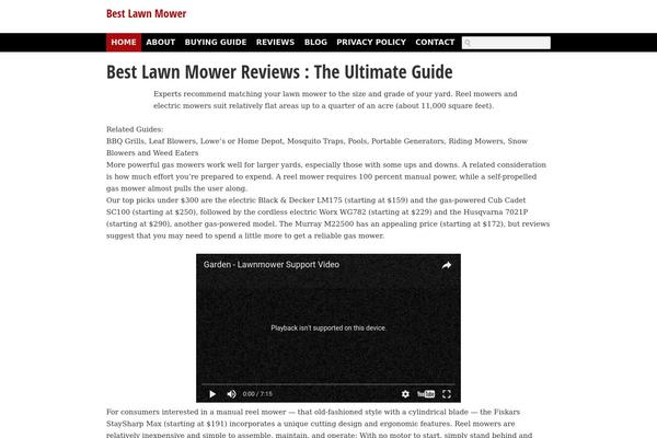 bestlawnmowerhq.com site used Aazon