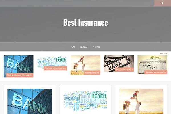 Oria theme site design template sample