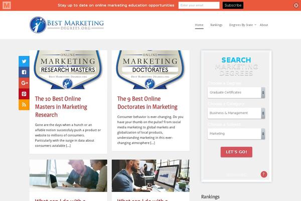 Marketers Delight theme site design template sample