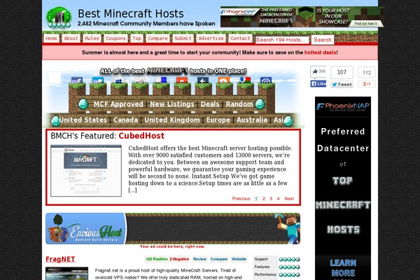 Site using Comment-rating-pro plugin