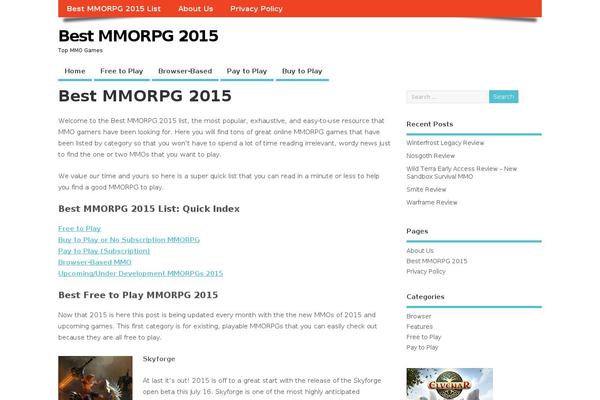 MesoColumn theme site design template sample