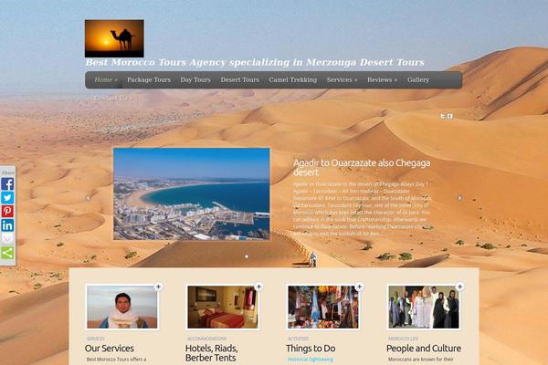 Feather theme site design template sample