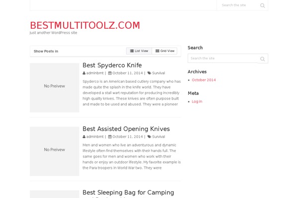 Splash theme site design template sample