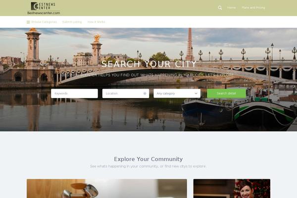 Listify theme site design template sample