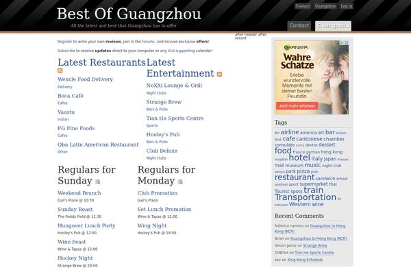 bestofguangzhou.com site used Guangzhou