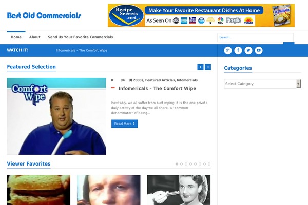 bestoldcommercials.com site used Verstak