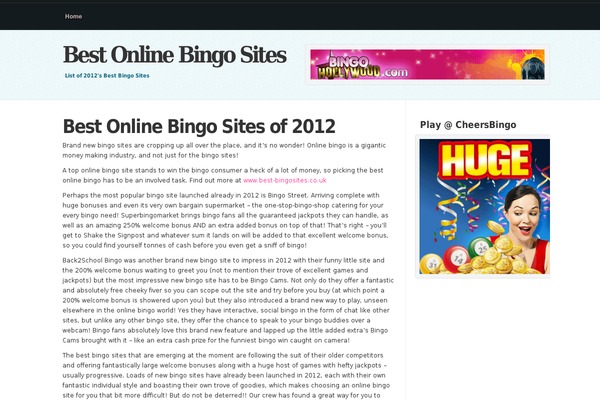 bestonlinebingo.me.uk site used Cool Blue