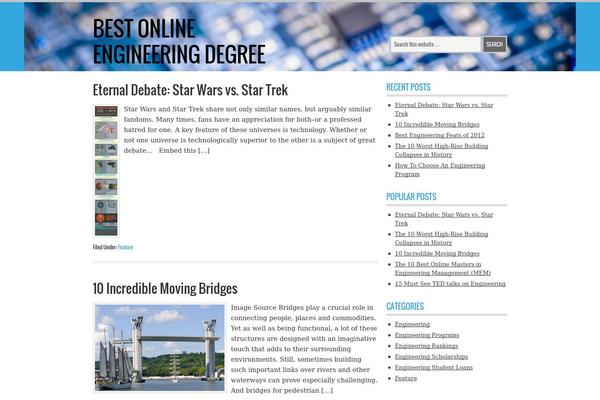 Latitude theme site design template sample