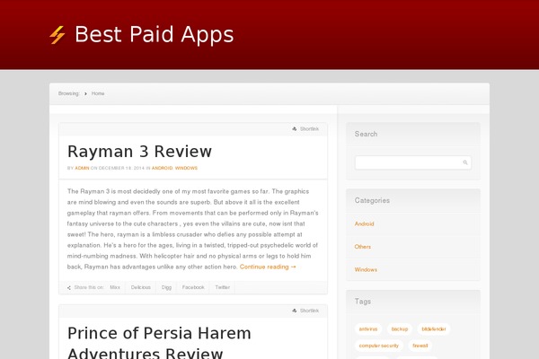News theme site design template sample