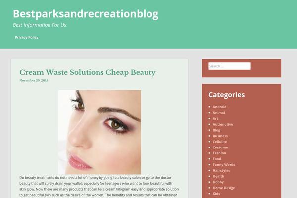 Heidi theme site design template sample